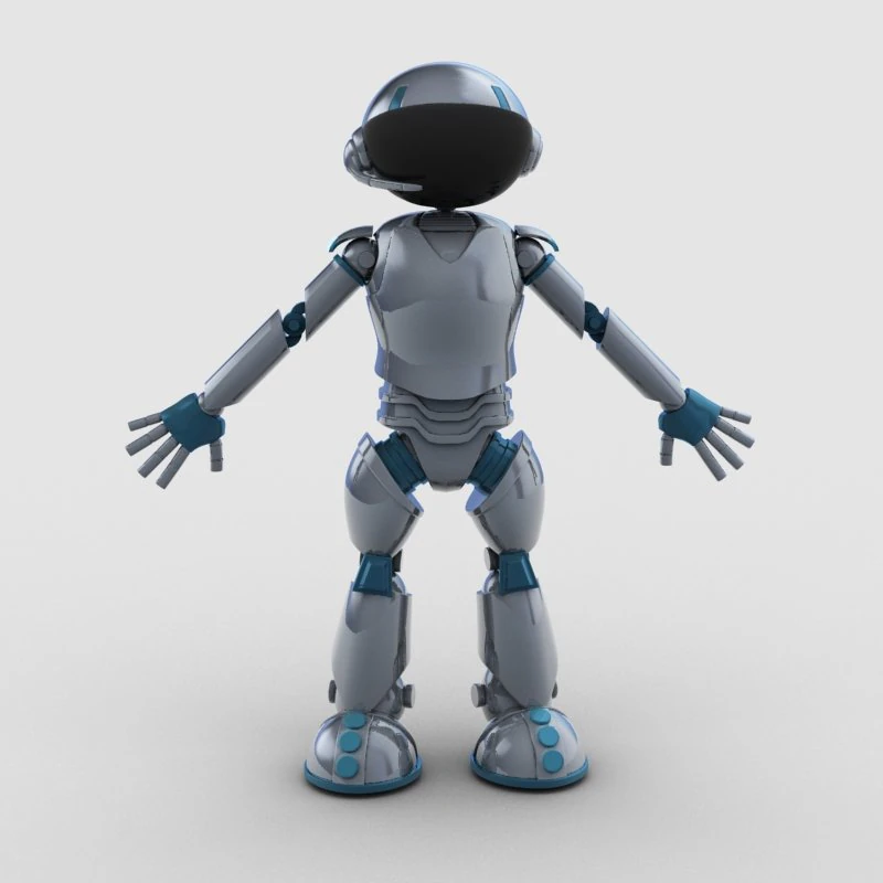 robot 16 3D Model .c4d .max .obj .3ds .fbx .stl .blend 