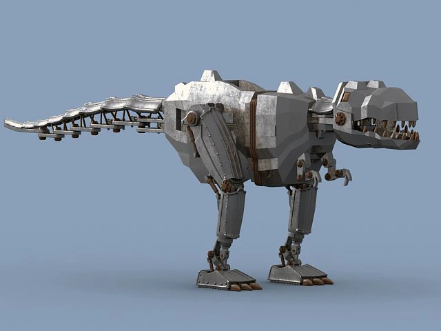 mekanik dinozor 3D Model .c4d .max .obj .3ds .fbx .stl .blend 