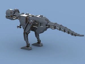 mekanik dinozor 3D Model