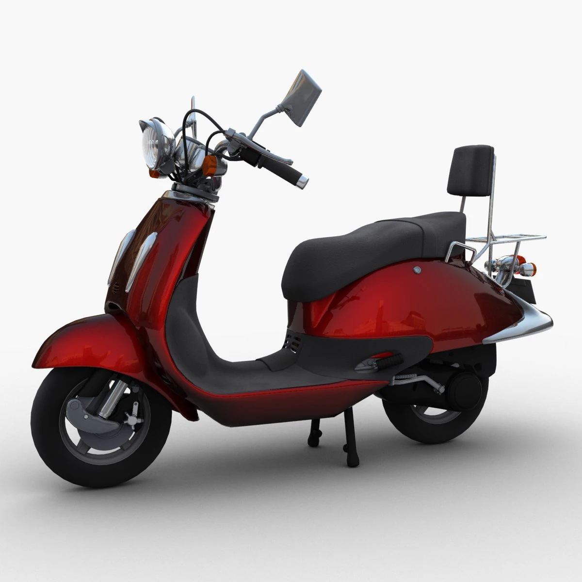 scooter 3D Model .c4d .max .obj .3ds .fbx .stl .blend 
