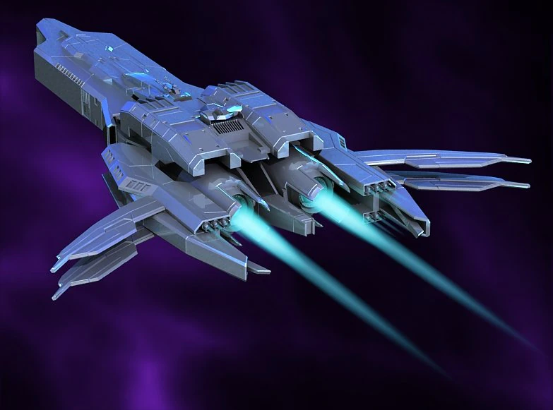 spaceship 3D Model .c4d .max .obj .3ds .fbx .stl .blend 