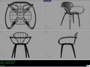 cherner side chair 3D Model