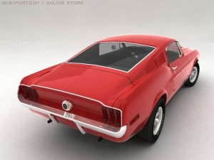 1968 ford mustang 3D Model
