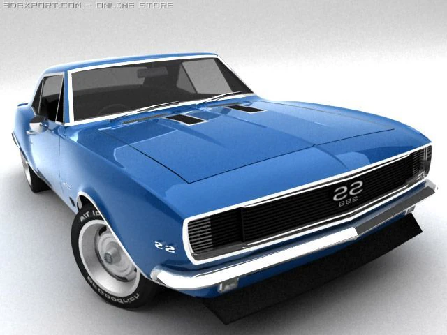 chevrolet camaro ss 1967 3D Model .c4d .max .obj .3ds .fbx .stl .blend 