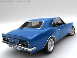 chevrolet camaro ss 1967 3D Model