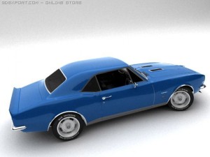 chevrolet camaro ss 1967 3D Model
