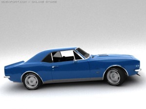 chevrolet camaro ss 1967 3D Model