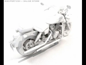 classic motorbike oh 3D Model