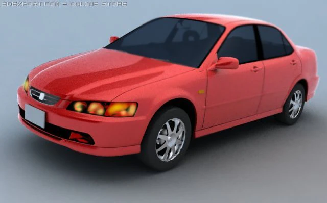honda accord 97 3D Model .c4d .max .obj .3ds .fbx .stl .blend 