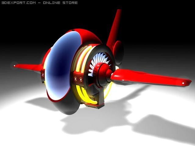 ヘリ船 3Dモデル .c4d .max .obj .3ds .fbx .stl .blend 