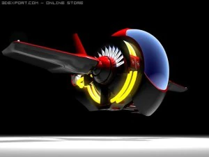 ヘリ船 3Dモデル