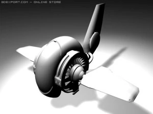 ヘリ船 3Dモデル