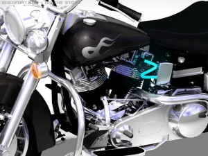 custom classic bike Modello 3D
