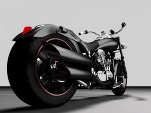 custom harley black mamba 3D Model
