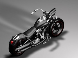 custom harley black mamba 3D Модель