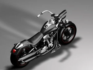custom harley black mamba 3D Model