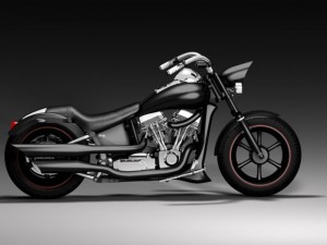 custom harley black mamba 3D Модель