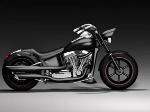 custom harley black mamba 3D Model