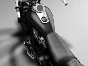 custom harley black mamba 3D Model
