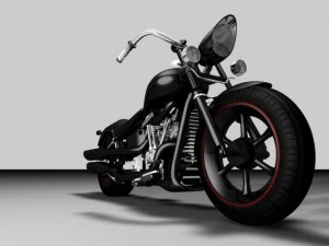 custom harley black mamba 3D Model