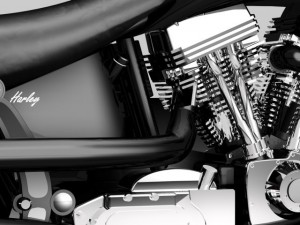 custom harley black mamba 3D Модель