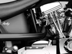 custom harley black mamba 3D Model
