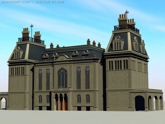 london building 3D Model .c4d .max .obj .3ds .fbx .stl .blend 