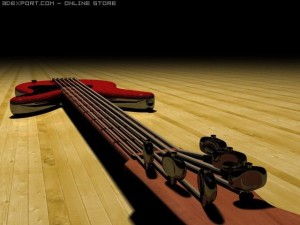 Emo guitar 3D Модель