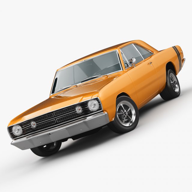dodge dart 1968 3D मॉडल .c4d .max .obj .3ds .fbx .stl .blend 