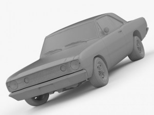 dodge dart 1968 3D मॉडल