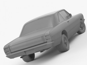 dodge dart 1968 3D मॉडल