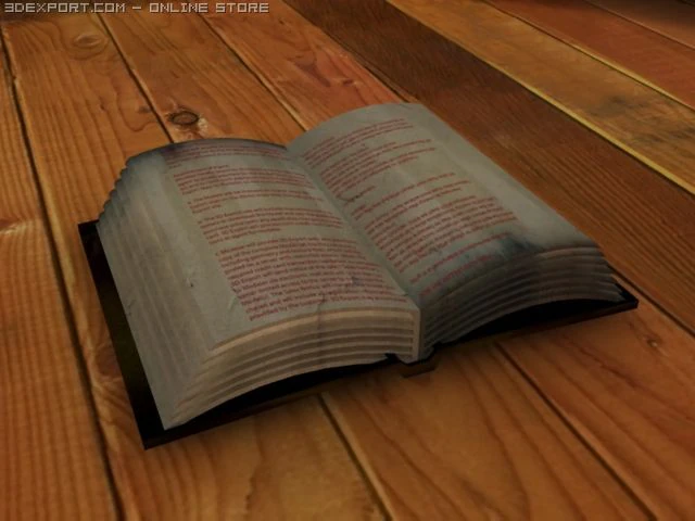 magic book 3D Model .c4d .max .obj .3ds .fbx .stl .blend 