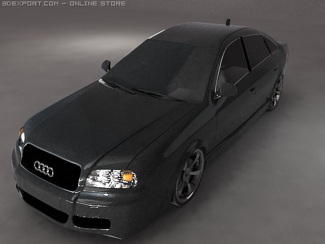 audi a6 Model 3D .c4d .max .obj .3ds .fbx .stl .blend 