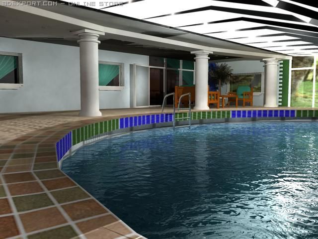swimming p Modello 3D .c4d .max .obj .3ds .fbx .stl .blend 