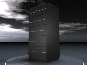 bedside table 3D Модель
