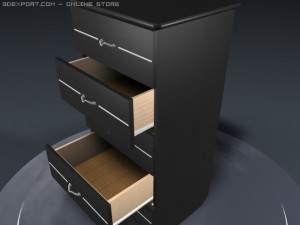 bedside table Model 3D