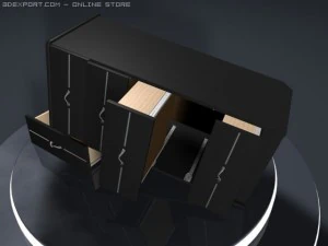 bedside table 3D Model