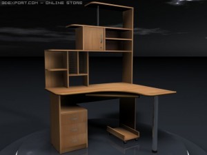 computer desk 3D Model