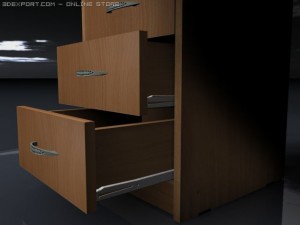 computer desk 3D मॉडल