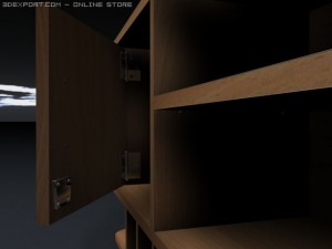 computer desk 3D मॉडल