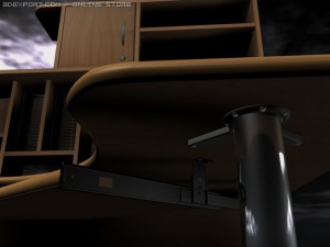 computer desk 3D मॉडल
