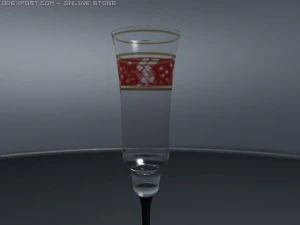wine glass 3D Model
