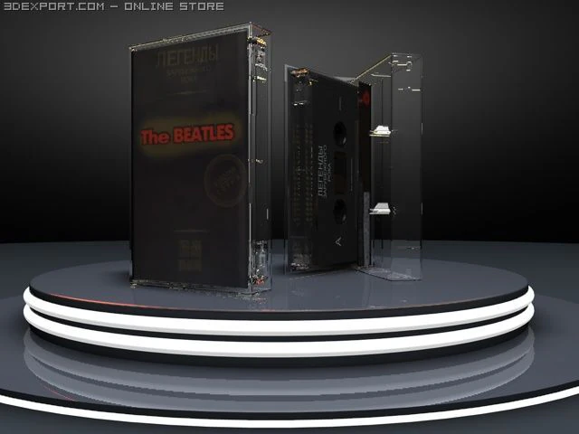 audio cassette 3D Model .c4d .max .obj .3ds .fbx .stl .blend 