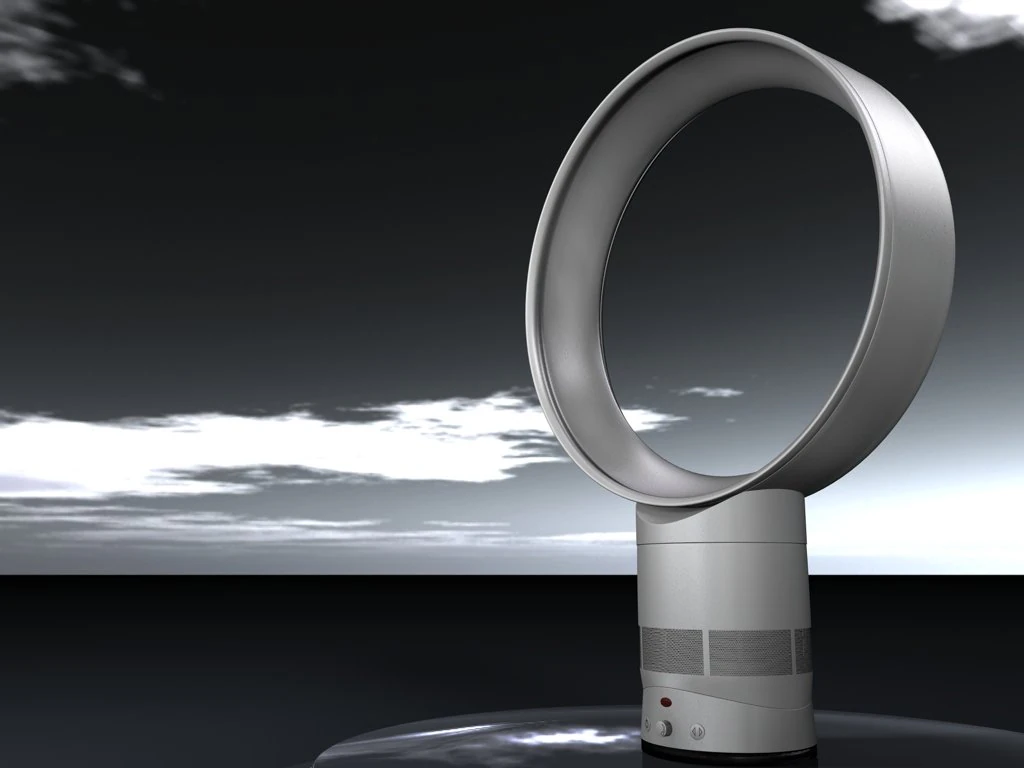 bladeless fan circle 3D Model .c4d .max .obj .3ds .fbx .stl .blend 