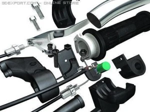brake lever and throttle hand 3D Model