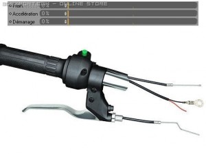 brake lever and throttle hand 3D Model