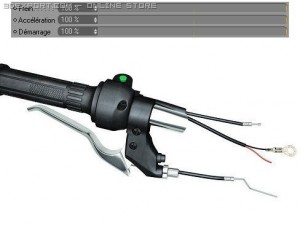 brake lever and throttle hand 3D Model