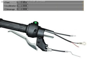 brake lever and throttle hand 3D Model