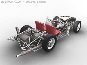 mercedesbenz 300 sl roadster 3D 模型