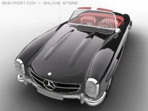 mercedesbenz 300 sl roadster 3D Model